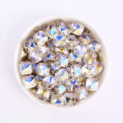Blue Moonlight Square Octagon Shape Flat Back Fancy Rhinestones WholesaleRhinestone