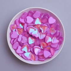 Heart Shape Mocha Purple Flat Back Fancy Rhinestones WholesaleRhinestone