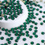 Dark Green Glass Flat Back Glue-on Rhinestones 16 Cut Facets In Bulk WholesaleRhinestone