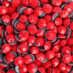 Red Porcelain Glass HotFix Rhinestones In Bulk WholesaleRhinestone