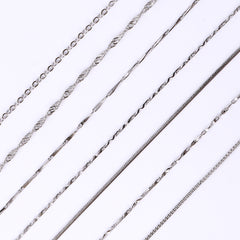 Multi Styles Silver Plated Necklace Chain WholesaleRhinestone