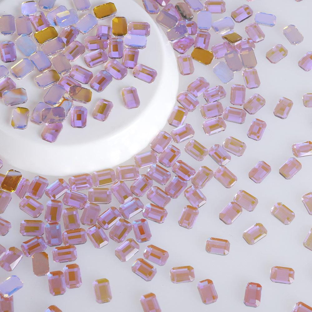 Octagon Shape Charm Purple Flat Back Fancy Rhinestones WholesaleRhinestone