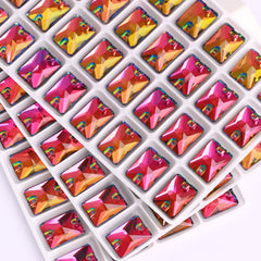 Vitrail Medium Rectangle Shape High Quality Glass Sew-on Rhinestones WholesaleRhinestone
