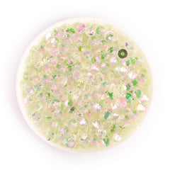 Aurora Pink Green Unfoiled Glass Flat Back Rhinestones WholesaleRhinestone