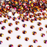 Golden Magic Glass FlatBack Rhinestones Silver Back WholesaleRhinestone