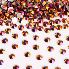 Golden Magic Glass FlatBack Rhinestones Silver Back WholesaleRhinestone