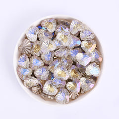 Millennium Series Heart Shape Blue Moonlight Glass Pointed Back Fancy Rhinestones WholesaleRhinestone