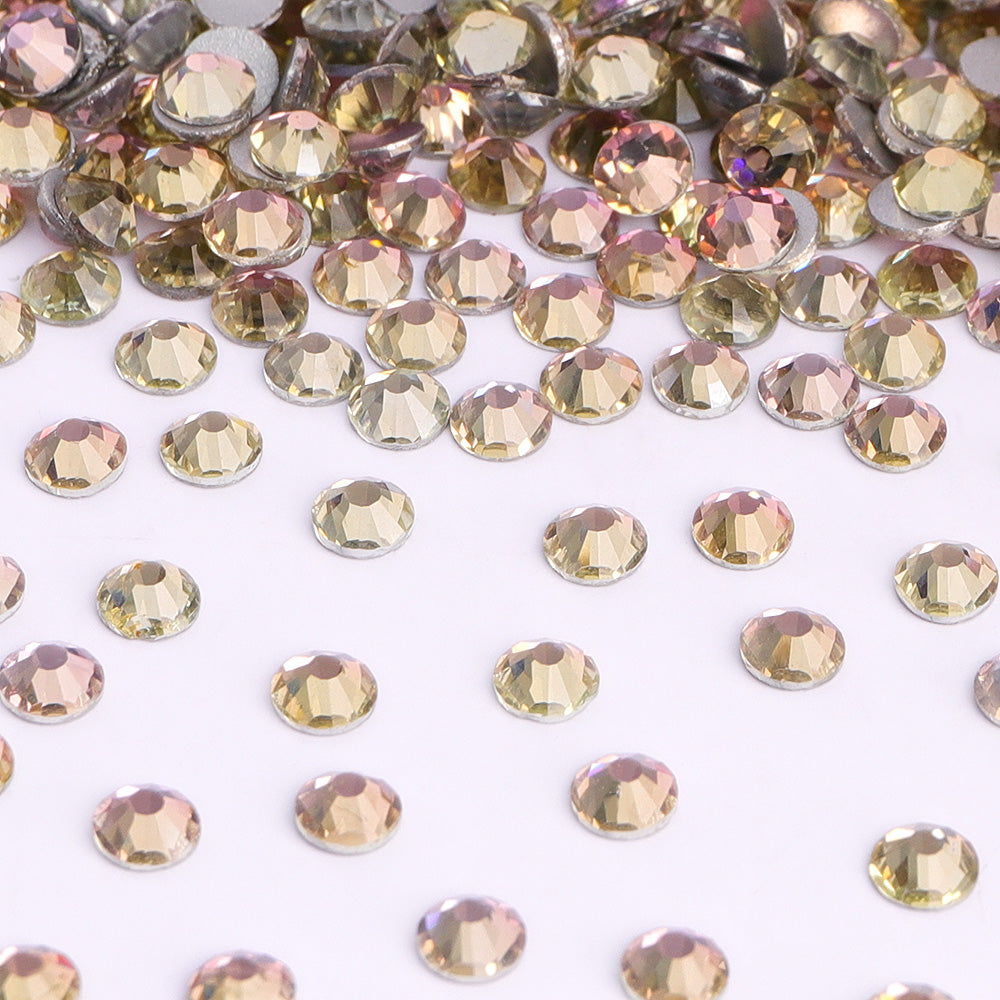 Silk Light Glass FlatBack Rhinestones Silver Back WholesaleRhinestone