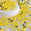 Yellow Porcelain Glass HotFix Rhinestones WholesaleRhinestone