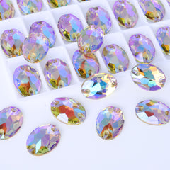 Paradise Shine Oval Shape High Quality Glass Sew-on Rhinestones WholesaleRhinestone