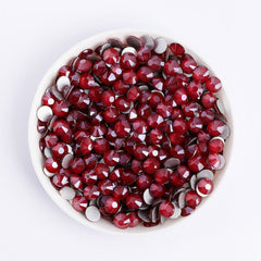 Mocha Light Siam Glass FlatBack Rhinestones Silver Back WholesaleRhinestone