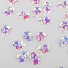 Skull Shape Mocha White Flat Back Fancy Rhinestones WholesaleRhinestone