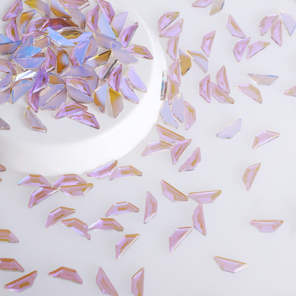 Trapeze Shape Charm Purple Flat Back Fancy Rhinestones WholesaleRhinestone