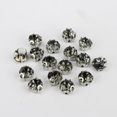 Black Diamond Sewing 3D Claw Rhinestones Silver Base WholesaleRhinestone