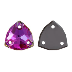 Violet Blue Trilliant Shape High Quality Glass Sew-on Rhinestones WholesaleRhinestone