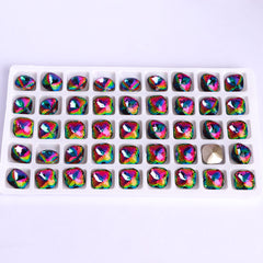 Volcano Dome Cushion Square Shape High Quality Glass Pointed Back Fancy Rhinestones WholesaleRhinestone