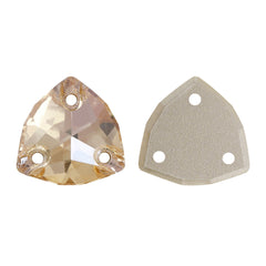 Golden Shadow Trilliant Shape High Quality Glass Sew-on Rhinestones WholesaleRhinestone