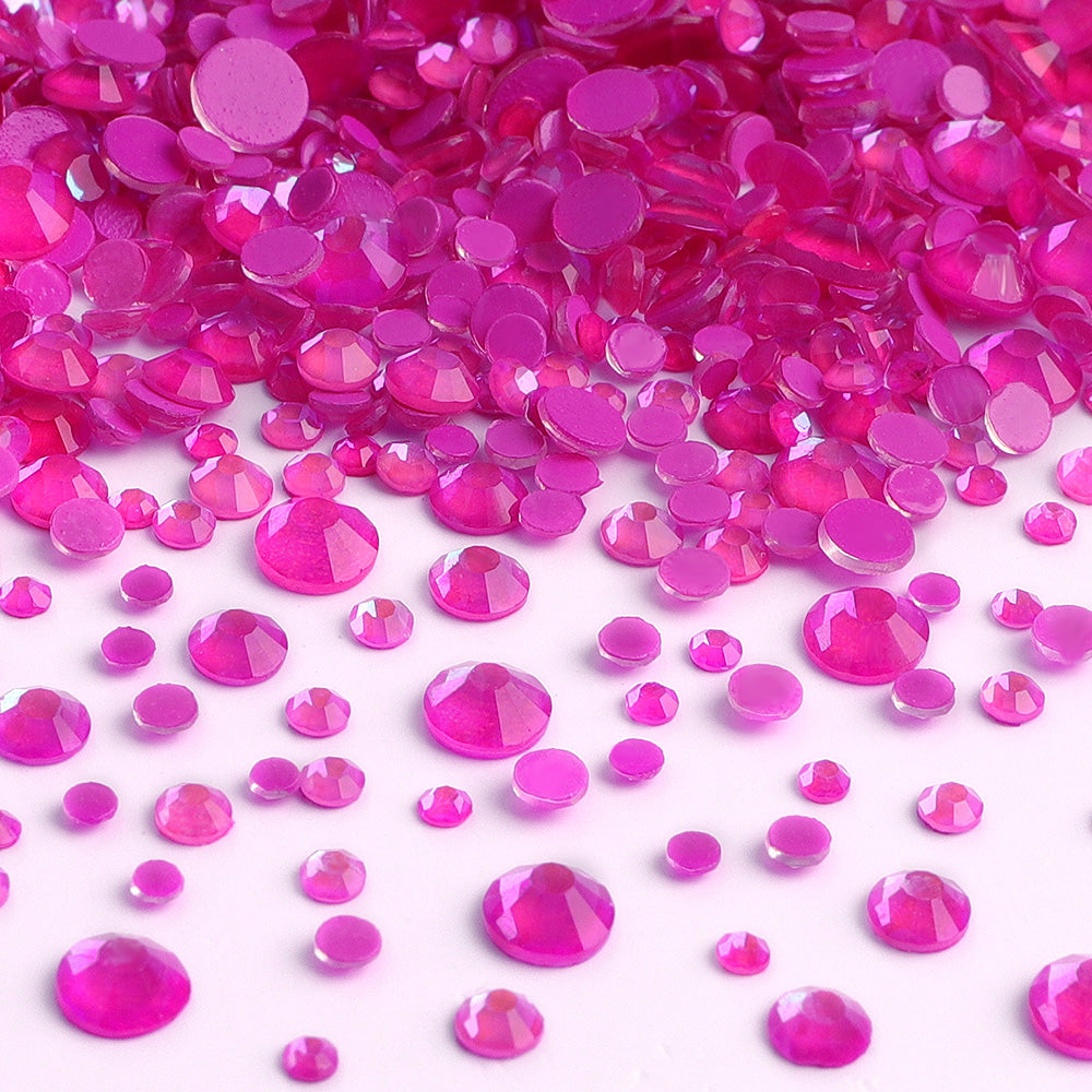 Mixed Sizes Mocha SS Purple FlatBack Luminous Rhinestones For Nail Art WholesaleRhinestone