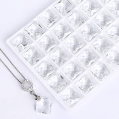 Crystal Princess Cut High Quality Glass Rhinestone Pendant WholesaleRhinestone