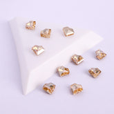 Golden Shadow Concave Heart Shape Pointed Back Fancy Rhinestones WholesaleRhinestone