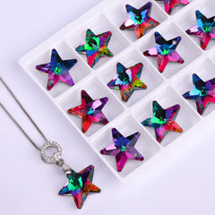 Volcano Star Shape High Quality Glass Rhinestone Pendant WholesaleRhinestone