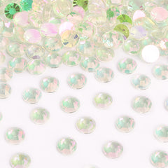 Aurora Pink Green Unfoiled Glass Flat Back Rhinestones WholesaleRhinestone
