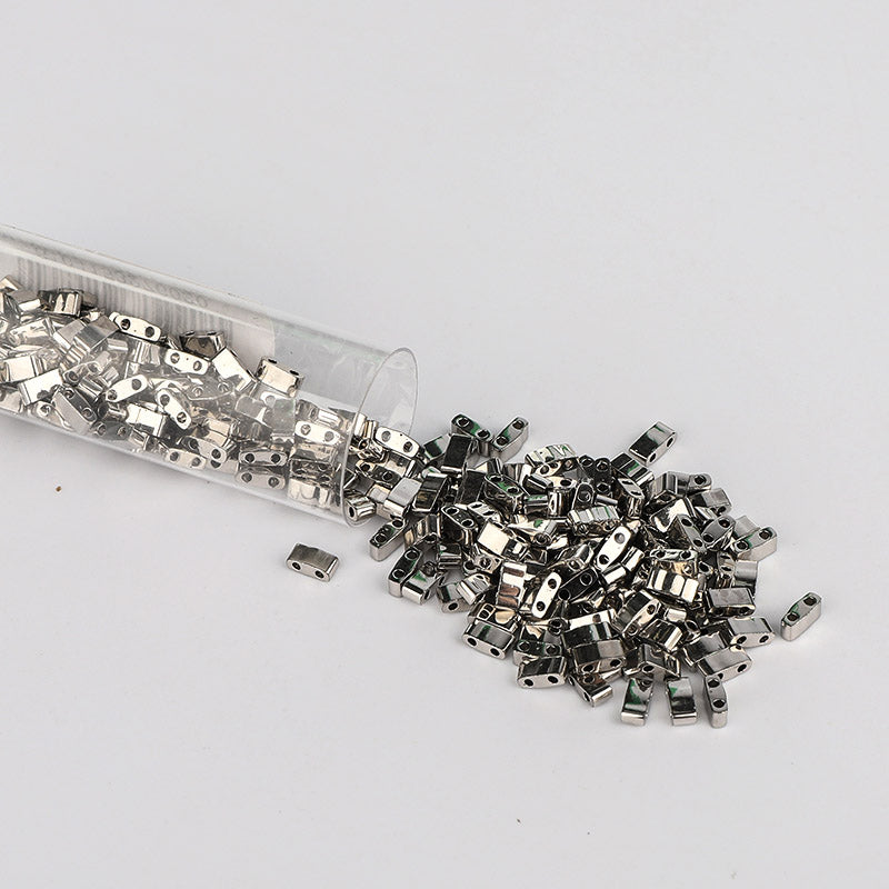 Miyuki Half Tila Glass Seed Beads Palladium Plated HTL-194 WholesaleRhinestone