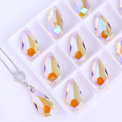 Paradise Shine Tear Drop High Quality Glass Rhinestone Pendant WholesaleRhinestone