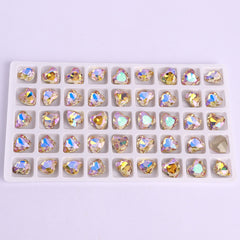 Paradise Shine Heart Shape High Quality Glass Pointed Back Fancy Rhinestones WholesaleRhinestone