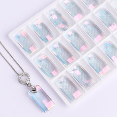 Light Crystal AB Urban Shape High Quality Glass Rhinestone Pendant WholesaleRhinestone