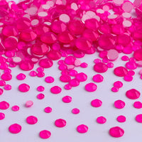 Mixed Sizes Rose FlatBack Neon Rhinestones For Nail Art WholesaleRhinestone
