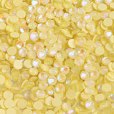 Mocha SS Yellow Glass FlatBack Luminous Rhinestones For Nail Art WholesaleRhinestone