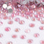 Mocha Pink Glass FlatBack Rhinestones Silver Back WholesaleRhinestone
