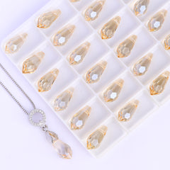 Golden Shadow Classic Drop High Quality Glass Rhinestone Pendant WholesaleRhinestone