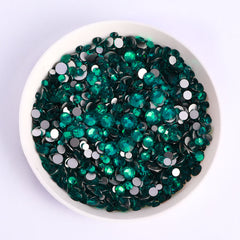 Mixed Sizes Blue Zircon Glass FlatBack Rhinestones For Nail Art Silver Back WholesaleRhinestone