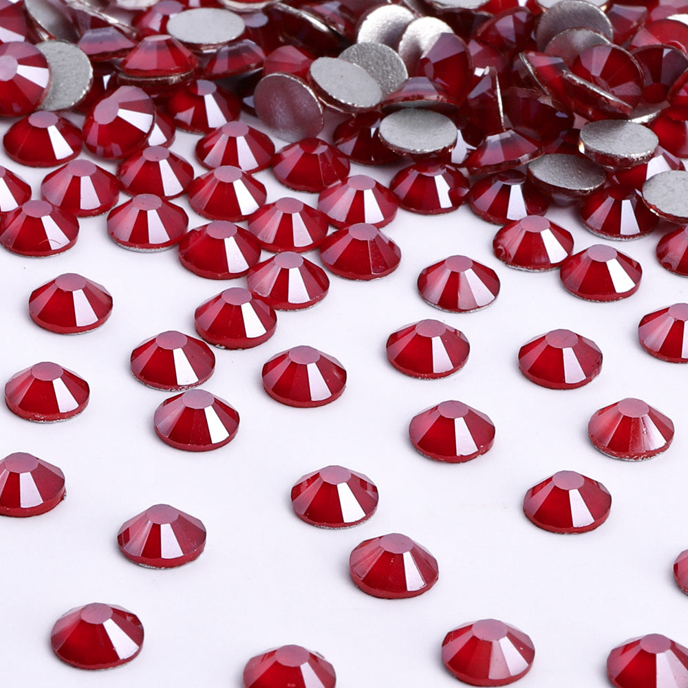 Mocha Light Siam Glass FlatBack Rhinestones Silver Back WholesaleRhinestone