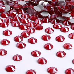 Mocha Light Siam Glass FlatBack Rhinestones Silver Back WholesaleRhinestone