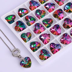 Volcano XILION Heart High Quality Glass Rhinestone Pendant WholesaleRhinestone
