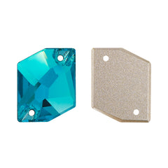 Aquamarine Cosmic Shape High Quality Glass Sew-on Rhinestones WholesaleRhinestone