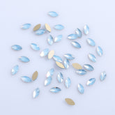 Navette Shape Blue Opal Flat Back Fancy Rhinestones WholesaleRhinestone
