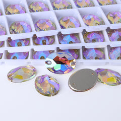 Paradise Shine Oval Shape High Quality Glass Sew-on Rhinestones WholesaleRhinestone