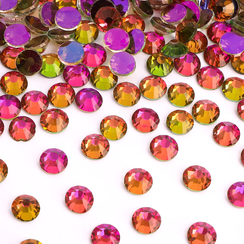 Aurora Rainbow Unfoiled Glass Flat Back Rhinestones WholesaleRhinestone