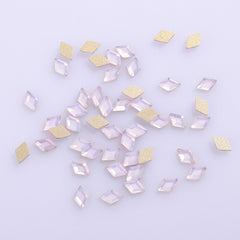 Rhombus Shape Pink Opal Flat Back Fancy Rhinestones WholesaleRhinestone
