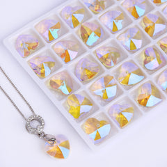 Paradise Shine XILION Heart High Quality Glass Rhinestone Pendant WholesaleRhinestone
