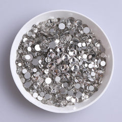 Mixed Sizes Crystal Glass FlatBack Rhinestones For Nail Art Silver Back WholesaleRhinestone