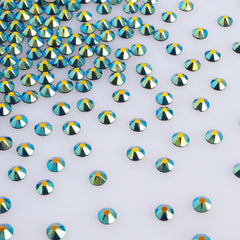 Montana AB Glass Flat Back Glue-On Rhinestones 16 Cut Facets WholesaleRhinestone