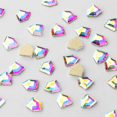 Pentagon Shape Crystal AB Flat Back Fancy Rhinestones WholesaleRhinestone