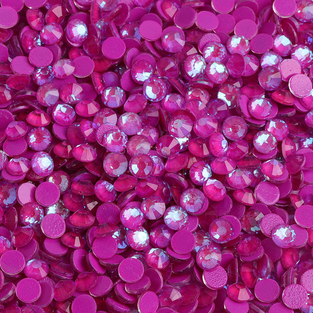 Mocha SS Purple Glass FlatBack Luminous Rhinestones For Nail Art WholesaleRhinestone