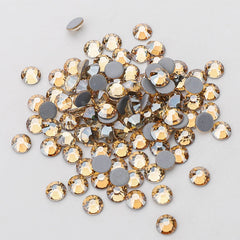 Golden Shadow HotFix Rhinestones Glass FlatBack Crystals WholesaleRhinestone