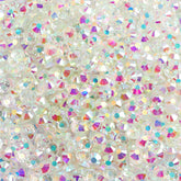 Crystal AB Unfoiled Glass Flat Back Rhinestones In Bulk WholesaleRhinestone